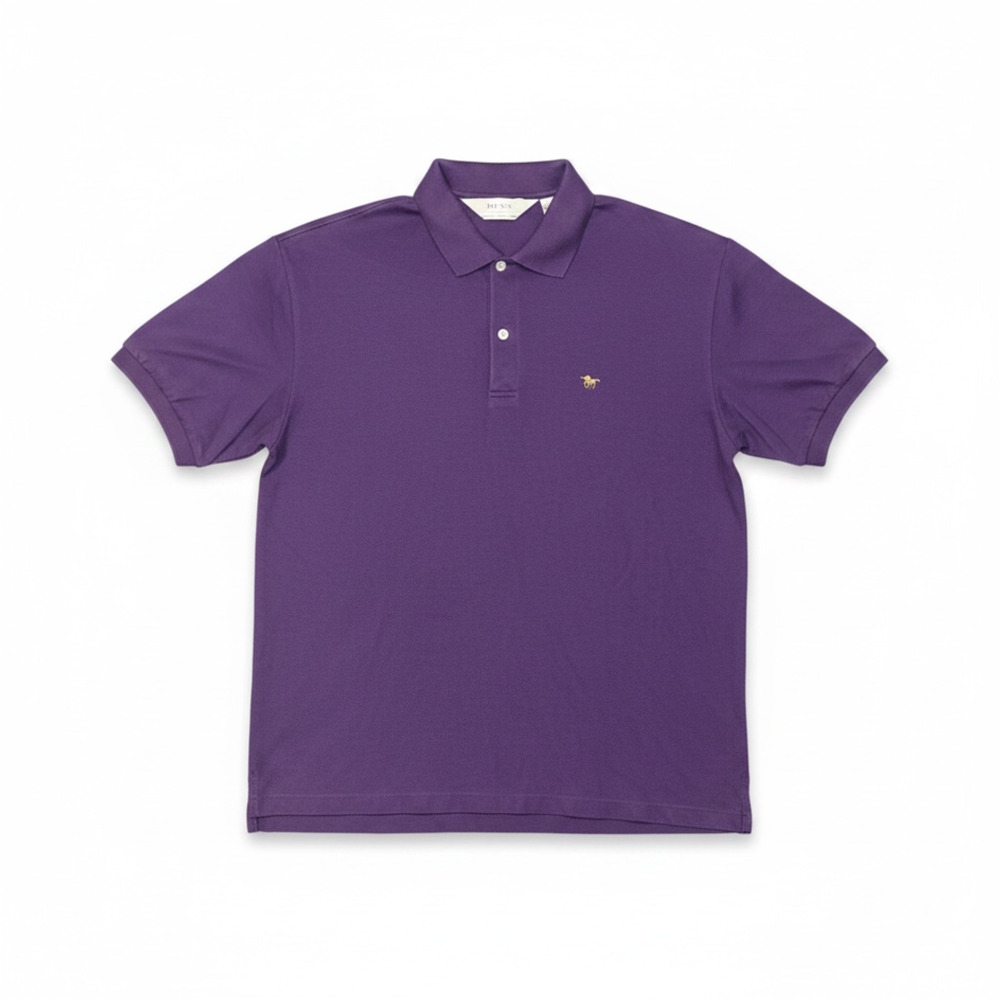 Vintage The Men's Store at Sears Purple Polo Shirt Large Unicorn Logo
